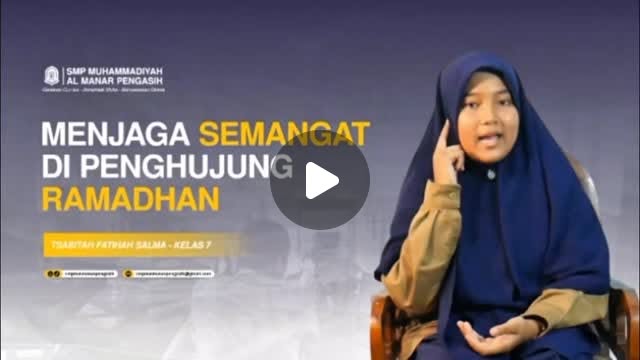 MENJAGA SEMANGAT DI PENGHUJUNG RAMADHAN
